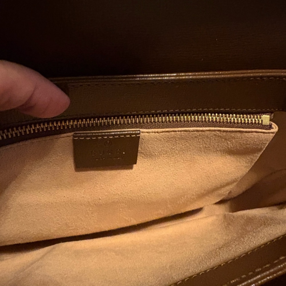 Gucci Brown and Cream Crossbody Bag - Picture 7 of 11